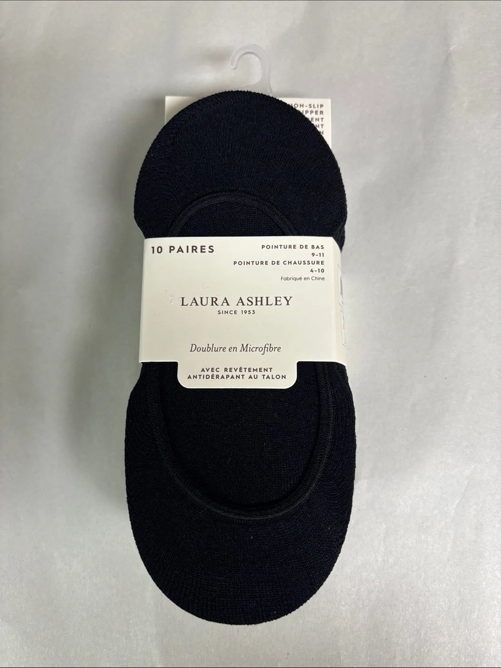 New Laura Ashley Socks Women’s 10 Pair Black Casual Active Microfiber Liner Sock